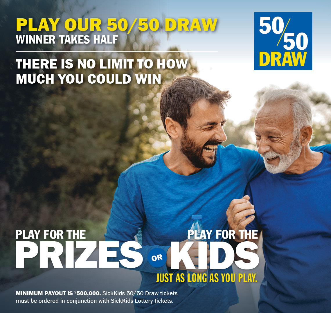 PLAY OUR 50/50 DRAW - THERE IS NO LIMIT TO HOW MUCH YOU COULD WIN