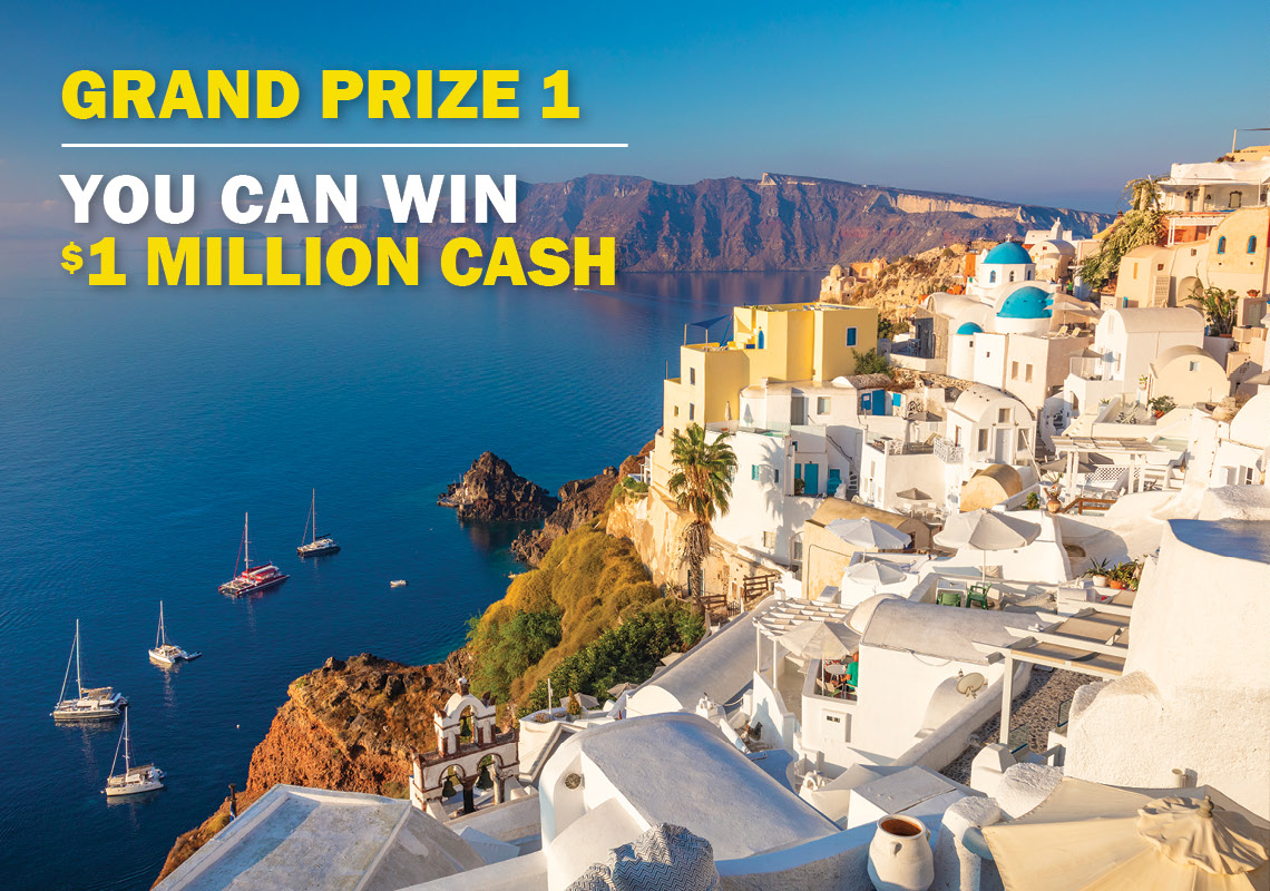 GRAND PRIZE 1 - YOU CAN WIN $1 MILLION CASH